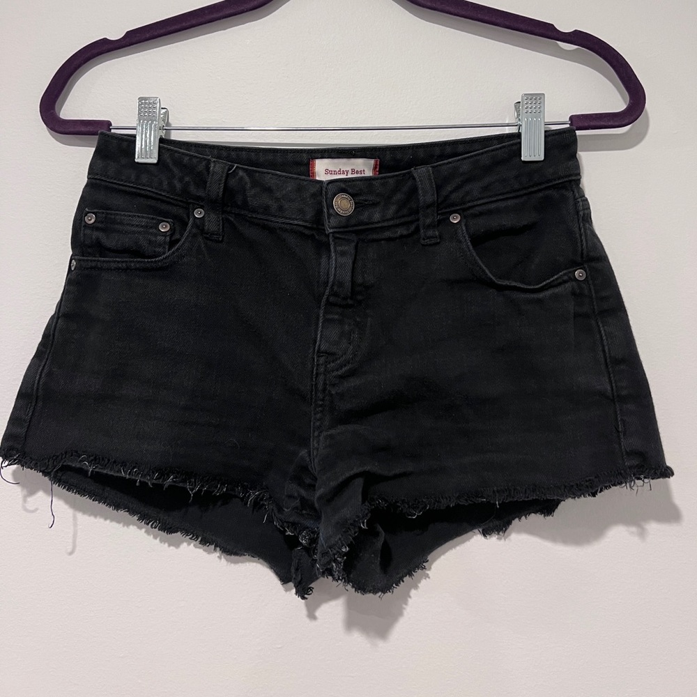 ❗️2 for $40❗️Sunday Best Black Denim Shorts - Size 27